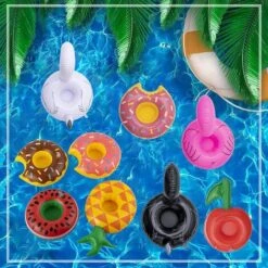 ABCRITAL Porte-Gobelets Gonflables, 12 Paquets De Sous-Verres Gonflables Pour Boissons Flotteurs De Boissons Porte-Gobelets Flottants Jouets De Bain Pour Les Enfants Et La Fête De La Piscine 7 ABCRITAL Porte-Gobelets Gonflables, 12 Paquets De Sous-Verres Gonflables Pour Boissons Flotteurs De Boissons Porte-Gobelets Flottants Jouets De Bain Pour Les Enfants Et La Fête De La Piscine -Accessoires de barbecue Soldes 36288809 3