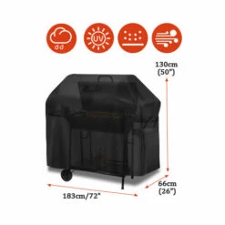 SWAGX 183*66*130cm Couverture De Gril De Barbecue Tissu Oxford Robuste 420D Imperméable 8 SWAGX 183*66*130cm Couverture De Gril De Barbecue Tissu Oxford Robuste 420D Imperméable -Accessoires de barbecue Soldes 36732157 4
