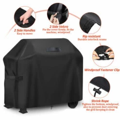 SWAGX 183*66*130cm Couverture De Gril De Barbecue Tissu Oxford Robuste 420D Imperméable 9 SWAGX 183*66*130cm Couverture De Gril De Barbecue Tissu Oxford Robuste 420D Imperméable -Accessoires de barbecue Soldes 36732157 5