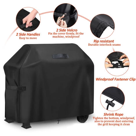 SWAGX 183*66*130cm Couverture De Gril De Barbecue Tissu Oxford Robuste 420D Imperméable 5 SWAGX 183*66*130cm Couverture De Gril De Barbecue Tissu Oxford Robuste 420D Imperméable – Image 5