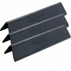 GFTIME 7635 38,9cm Barres Flavorizer En Porcelaine émaillée Plaque Chauffante, Remplacement Pièces Pour Barbecue Au Gaz Weber Spirit 200 Series 2 Brûleurs Spirit I & II E210, E220, S210, S220 (avec Boutons De Commande Avant), Diffuseur De Chaleur, 3 Pack