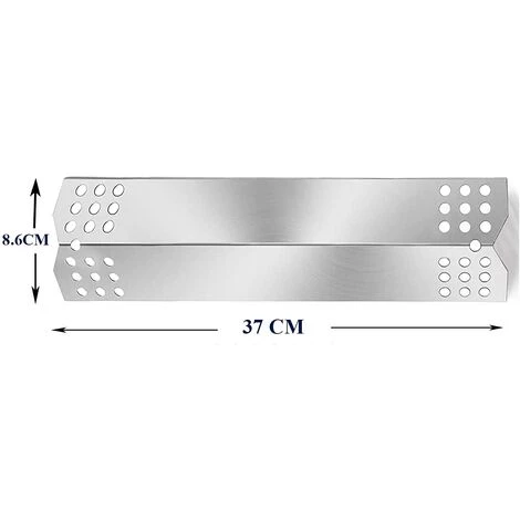 GFTIME 37CM Diffuseur Chaleur Pour Char-Broil, Taino 4 Pro 4+1 Pro, Enders, Broilmaster, ProfiCook, Sunbeam, Landmann, Campingaz Et La Plupart Des Modèles De Gril, Acier Inoxydable Plaque Chauffante Barbecue à Gaz Pièce De Rechange, Paquet De 4 2 GFTIME 37CM Diffuseur Chaleur Pour Char-Broil, Taino 4 Pro 4+1 Pro, Enders, Broilmaster, ProfiCook, Sunbeam, Landmann, Campingaz Et La Plupart Des Modèles De Gril, Acier Inoxydable Plaque Chauffante Barbecue à Gaz Pièce De Rechange, Paquet De 4 – Image 2