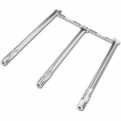 GFTIME 45,7CM 69787 Brûleur Pour Weber Spirit 300 Series E310 S310 E320 S320, Acier Inoxydable Tube De Brûleur Gril à Gaz Pièces De Rechange Pour Weber E330 S330 SP-330 (avec Bouton Avant)