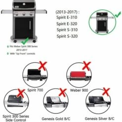 GFTIME 45,7CM 69787 Brûleur Pour Weber Spirit 300 Series E310 S310 E320 S320, Acier Inoxydable Tube De Brûleur Gril à Gaz Pièces De Rechange Pour Weber E330 S330 SP-330 (avec Bouton Avant) 7 GFTIME 45,7CM 69787 Brûleur Pour Weber Spirit 300 Series E310 S310 E320 S320, Acier Inoxydable Tube De Brûleur Gril à Gaz Pièces De Rechange Pour Weber E330 S330 SP-330 (avec Bouton Avant) -Accessoires de barbecue Soldes 36757712 3