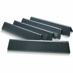 GFTIME 7636 38,9cm Barres Flavorizer En Porcelaine émaillée Plaque Chauffante Pour Grilles à Gaz Weber Spirit 300 Series 3 Brûleurs E310 E320 E330 S310 S320 S330 Pièce De Rechange Avec Boutons De Commande Avant