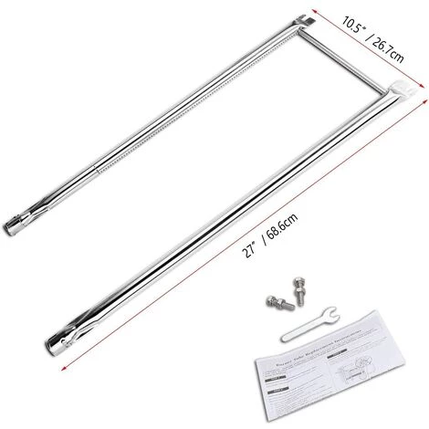 GFTIME 68,6CM 7507 Tube De Brûleur Accessoires Pour Weber Spirit S-200, S-210, E-200, E-210, Spirit 500 Avec Commande Latérale, Acier Inoxydable Tente Brûleur Pieces Detachées Pour Weber Gaz Gril (Ne Convient Pas Pour Spirit 200 Ll 2017) 2 GFTIME 68,6CM 7507 Tube De Brûleur Accessoires Pour Weber Spirit S-200, S-210, E-200, E-210, Spirit 500 Avec Commande Latérale, Acier Inoxydable Tente Brûleur Pieces Detachées Pour Weber Gaz Gril (Ne Convient Pas Pour Spirit 200 Ll 2017) – Image 2