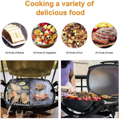 GFTIME 38,9 X 27,5 CM 6559 Plancha En Fonte De Cuisson Pour Weber Q200 Q220 Q2000 Q2200 Modèles De Gril De La Série, Plaque De Cuisson Barbecue Gril à Gaz Pièces De Rechange, Paquet 1 5 GFTIME 38,9 X 27,5 CM 6559 Plancha En Fonte De Cuisson Pour Weber Q200 Q220 Q2000 Q2200 Modèles De Gril De La Série, Plaque De Cuisson Barbecue Gril à Gaz Pièces De Rechange, Paquet 1 – Image 5