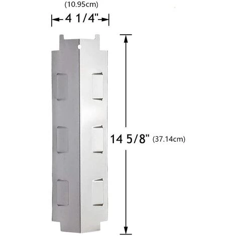 GFTIME 37CM Diffuseur Chaleur Accessoires Pour Char-Broil, Campingaz, Fire Mountain Et Plupart Modèles Flamme Gril, Acier Inoxydable Plaque Chauffante Pièce De Rechange, Paquet 4 2 GFTIME 37CM Diffuseur Chaleur Accessoires Pour Char-Broil, Campingaz, Fire Mountain Et Plupart Modèles Flamme Gril, Acier Inoxydable Plaque Chauffante Pièce De Rechange, Paquet 4 – Image 2