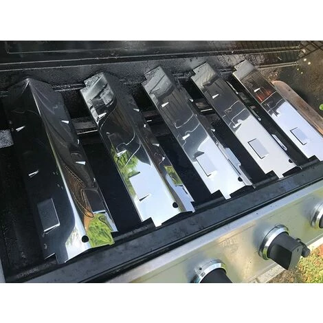 GFTIME 37CM Diffuseur Chaleur Accessoires Pour Char-Broil, Campingaz, Fire Mountain Et Plupart Modèles Flamme Gril, Acier Inoxydable Plaque Chauffante Pièce De Rechange, Paquet 4 5 GFTIME 37CM Diffuseur Chaleur Accessoires Pour Char-Broil, Campingaz, Fire Mountain Et Plupart Modèles Flamme Gril, Acier Inoxydable Plaque Chauffante Pièce De Rechange, Paquet 4 – Image 5