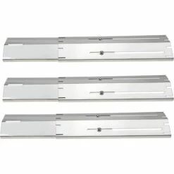 GFTIME 30cm à 53cm Pièces De Rechange De Plaque De Diffuseur De Chaleur Universelle Réglable En Acier Inoxydable Pour Barbecue Grill à Gaz Landmann, Taino, Brinkmann, Charbroil, Uniflame, ProfiCook, Outback, Campingaz, Paquet De 3