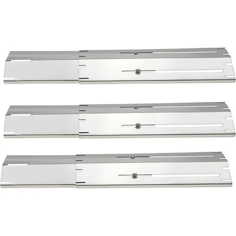 GFTIME 30cm à 53cm Pièces De Rechange De Plaque De Diffuseur De Chaleur Universelle Réglable En Acier Inoxydable Pour Barbecue Grill à Gaz Landmann, Taino, Brinkmann, Charbroil, Uniflame, ProfiCook, Outback, Campingaz, Paquet De 3 1 GFTIME 30cm à 53cm Pièces De Rechange De Plaque De Diffuseur De Chaleur Universelle Réglable En Acier Inoxydable Pour Barbecue Grill à Gaz Landmann, Taino, Brinkmann, Charbroil, Uniflame, ProfiCook, Outback, Campingaz, Paquet De 3