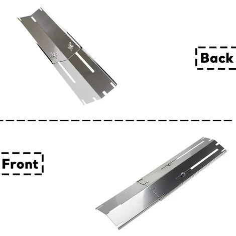 GFTIME 30cm à 53cm Pièces De Rechange De Plaque De Diffuseur De Chaleur Universelle Réglable En Acier Inoxydable Pour Barbecue Grill à Gaz Landmann, Taino, Brinkmann, Charbroil, Uniflame, ProfiCook, Outback, Campingaz, Paquet De 3 4 GFTIME 30cm à 53cm Pièces De Rechange De Plaque De Diffuseur De Chaleur Universelle Réglable En Acier Inoxydable Pour Barbecue Grill à Gaz Landmann, Taino, Brinkmann, Charbroil, Uniflame, ProfiCook, Outback, Campingaz, Paquet De 3 – Image 4