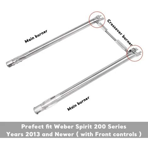 GFTIME 69785 45,7cm Brûleur De Gril En Acier Inoxydable Pour Weber Spirit I 200, Spirit E-210, E-220, Spirit S-210, S-220, Spirit II 200 Series Grils à Gaz Avec Commandes à L'avant,2013 Et Plus Récent 4 GFTIME 69785 45,7cm Brûleur De Gril En Acier Inoxydable Pour Weber Spirit I 200, Spirit E-210, E-220, Spirit S-210, S-220, Spirit II 200 Series Grils à Gaz Avec Commandes à L'avant,2013 Et Plus Récent – Image 4