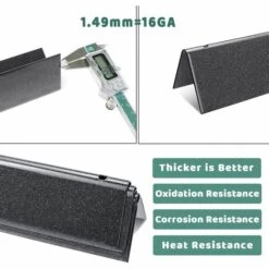 GFTIME 7537 57CM Flavorizer Bars Acier Porcelaine Chaleur Plaque Gaz Gril Pièces De Rechange Pour Weber Spirit 300 Series 3 Brûleurs (contrôle Latéral), Spirit E310 E320 S310 S320, Spirit 700, Weber 900, 5 Pack 8 GFTIME 7537 57CM Flavorizer Bars Acier Porcelaine Chaleur Plaque Gaz Gril Pièces De Rechange Pour Weber Spirit 300 Series 3 Brûleurs (contrôle Latéral), Spirit E310 E320 S310 S320, Spirit 700, Weber 900, 5 Pack -Accessoires de barbecue Soldes 36757784 4