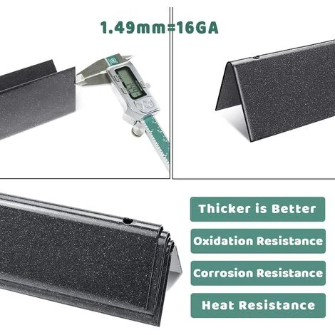 GFTIME 7537 57CM Flavorizer Bars Acier Porcelaine Chaleur Plaque Gaz Gril Pièces De Rechange Pour Weber Spirit 300 Series 3 Brûleurs (contrôle Latéral), Spirit E310 E320 S310 S320, Spirit 700, Weber 900, 5 Pack 4 GFTIME 7537 57CM Flavorizer Bars Acier Porcelaine Chaleur Plaque Gaz Gril Pièces De Rechange Pour Weber Spirit 300 Series 3 Brûleurs (contrôle Latéral), Spirit E310 E320 S310 S320, Spirit 700, Weber 900, 5 Pack – Image 4
