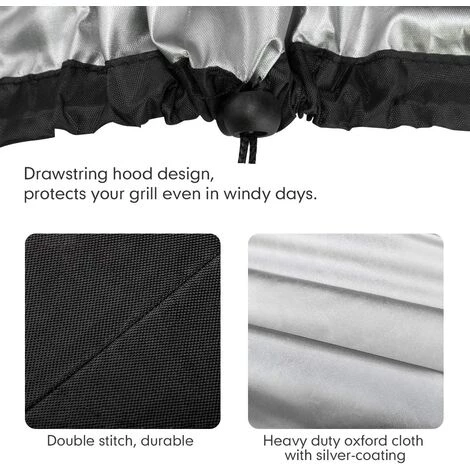 ILOVEMILAN Bâche BBQ XXL (190 * 71 * 117 Cm) 1 Pc 4 ILOVEMILAN Bâche BBQ XXL (190 * 71 * 117 Cm) 1 Pc – Image 4