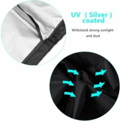 SUNFLOWER Housses Pour Braséro Rond Housse De Barbecue Heavy Duty 210D Oxford Tissu Imperméable Coupe-Vent Anti-UV Housse De Chauffage De Jardin Extérieur (L: 122 * 45 Cm) 8 SUNFLOWER Housses Pour Braséro Rond Housse De Barbecue Heavy Duty 210D Oxford Tissu Imperméable Coupe-Vent Anti-UV Housse De Chauffage De Jardin Extérieur (L: 122 * 45 Cm) -Accessoires de barbecue Soldes 37139450 4