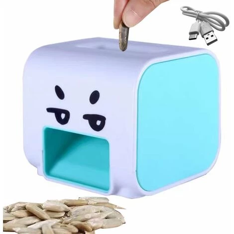 HAPPYSHOPPING Ouvreur Automatique De Graines De Melon Machine A Eplucher Les Graines De Tournesol Machine A Eplucher Electrique Automatique Portable, Modele: Bleu - Modele:Bleu 2 HAPPYSHOPPING Ouvreur Automatique De Graines De Melon Machine A Eplucher Les Graines De Tournesol Machine A Eplucher Electrique Automatique Portable, Modele: Bleu - Modele:Bleu – Image 2