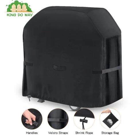 TIGA Housse De Barbecue Bache De Barbecue étanche 420D Tissu Robuste Extérieur étanche à La Poussière (147x61x122cm) 1 TIGA Housse De Barbecue Bache De Barbecue étanche 420D Tissu Robuste Extérieur étanche à La Poussière (147x61x122cm)
