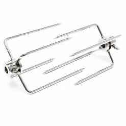 WILTEC Fourchettes Pour Tournebroche Lot De 2 Fourches à Viande Pour Rôtisserie Tournebroche