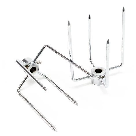 WILTEC Fourchettes Pour Tournebroche Lot De 2 Fourches à Viande Pour Rôtisserie Tournebroche 2 WILTEC Fourchettes Pour Tournebroche Lot De 2 Fourches à Viande Pour Rôtisserie Tournebroche – Image 2