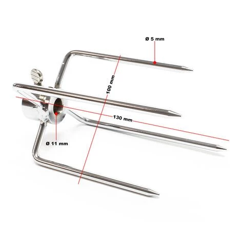 WILTEC Fourchettes Pour Tournebroche Lot De 2 Fourches à Viande Pour Rôtisserie Tournebroche 5 WILTEC Fourchettes Pour Tournebroche Lot De 2 Fourches à Viande Pour Rôtisserie Tournebroche – Image 5