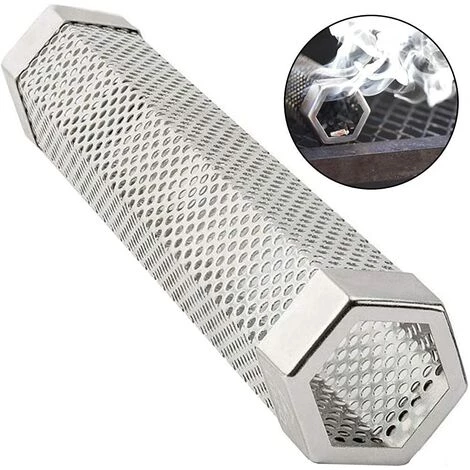 Grill Fumeur Tube Portable Froid Fumage À Chaud Tube, 12 '' Barbecue Tube Fumeur Hexagonal Pour Grill Ou Fumeur GrooFoo 2 Grill Fumeur Tube Portable Froid Fumage À Chaud Tube, 12 '' Barbecue Tube Fumeur Hexagonal Pour Grill Ou Fumeur GrooFoo – Image 2