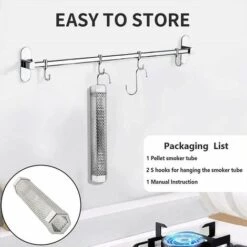 Grill Fumeur Tube Portable Froid Fumage À Chaud Tube, 12 '' Barbecue Tube Fumeur Hexagonal Pour Grill Ou Fumeur GrooFoo 7 Grill Fumeur Tube Portable Froid Fumage À Chaud Tube, 12 '' Barbecue Tube Fumeur Hexagonal Pour Grill Ou Fumeur GrooFoo -Accessoires de barbecue Soldes 39783748 3