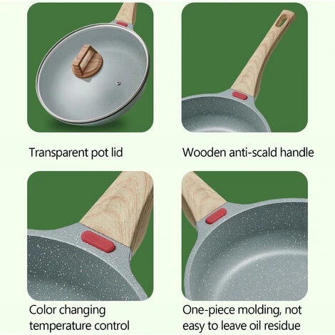 ASUPERMALL Poele A Frire A Induction Poele A Pain Maifan Pierre Antiadhesive Poele A Frire Avec Manche En Bois Poele A Omelette Pour Bebe Enfants Cuisson Des Aliments, 24Cm Type 1 - 24Cm Type 1 2 ASUPERMALL Poele A Frire A Induction Poele A Pain Maifan Pierre Antiadhesive Poele A Frire Avec Manche En Bois Poele A Omelette Pour Bebe Enfants Cuisson Des Aliments, 24Cm Type 1 - 24Cm Type 1 – Image 2