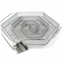 WILTEC Serpentin Générateur De Fumée Froide 20,5x20x5cm Fumaison Fumoir Acier Fin Accessoires BBQ Smoker