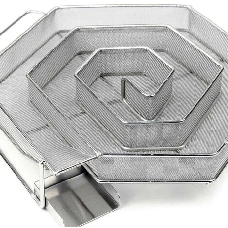 WILTEC Serpentin Générateur De Fumée Froide 20,5x20x5cm Fumaison Fumoir Acier Fin Accessoires BBQ Smoker 3 WILTEC Serpentin Générateur De Fumée Froide 20,5x20x5cm Fumaison Fumoir Acier Fin Accessoires BBQ Smoker – Image 3
