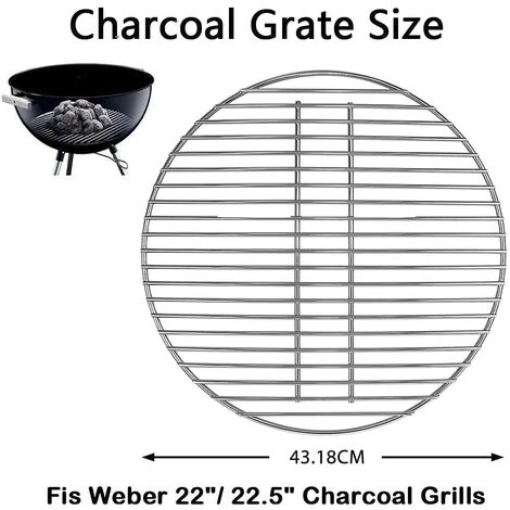 GFTIME Grille De Cuisson, Grille De Charbon De Bois Et Kit De Nettoyage Pour Le Gril à Charbon De Bois Weber 57CM 3 GFTIME Grille De Cuisson, Grille De Charbon De Bois Et Kit De Nettoyage Pour Le Gril à Charbon De Bois Weber 57CM – Image 3