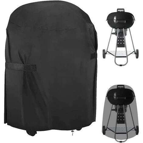 TRIOMPHE TTIO Bâche De Protection Barbecue, Bâche Barbecue Ronde, Protection Barbecue Exterieur, Housse De Barbecue Convient La Plupart Des Grill, 77 X 90 Cm, Noir 1 TRIOMPHE TTIO Bâche De Protection Barbecue, Bâche Barbecue Ronde, Protection Barbecue Exterieur, Housse De Barbecue Convient La Plupart Des Grill, 77 X 90 Cm, Noir