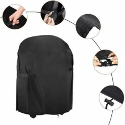 TRIOMPHE TTIO Bâche De Protection Barbecue, Bâche Barbecue Ronde, Protection Barbecue Exterieur, Housse De Barbecue Convient La Plupart Des Grill, 77 X 90 Cm, Noir 7 TRIOMPHE TTIO Bâche De Protection Barbecue, Bâche Barbecue Ronde, Protection Barbecue Exterieur, Housse De Barbecue Convient La Plupart Des Grill, 77 X 90 Cm, Noir -Accessoires de barbecue Soldes 40455287 3