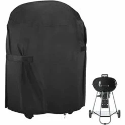 TRIOMPHE TTIO Bâche De Protection Barbecue, Bâche Barbecue Ronde, Protection Barbecue Exterieur, Housse De Barbecue Convient La Plupart Des Grill, 77 X 90 Cm, Noir 9 TRIOMPHE TTIO Bâche De Protection Barbecue, Bâche Barbecue Ronde, Protection Barbecue Exterieur, Housse De Barbecue Convient La Plupart Des Grill, 77 X 90 Cm, Noir -Accessoires de barbecue Soldes 40455287 5