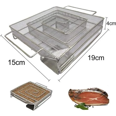 TANABATA Générateur De Fumée Froide, Enérateur De Fumée Froide En Acier Inoxydable, Générateur De Fumée Professionnel Avec Brosse De Nettoyage Et Crochet, Convient à Tous Les Barbecues Et Fumeurs 2 TANABATA Générateur De Fumée Froide, Enérateur De Fumée Froide En Acier Inoxydable, Générateur De Fumée Professionnel Avec Brosse De Nettoyage Et Crochet, Convient à Tous Les Barbecues Et Fumeurs – Image 2