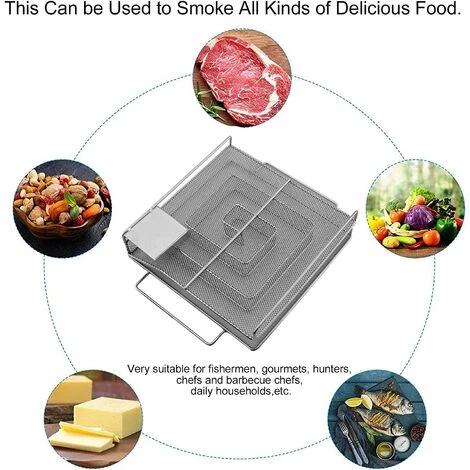 TANABATA Générateur De Fumée Froide, Enérateur De Fumée Froide En Acier Inoxydable, Générateur De Fumée Professionnel Avec Brosse De Nettoyage Et Crochet, Convient à Tous Les Barbecues Et Fumeurs 5 TANABATA Générateur De Fumée Froide, Enérateur De Fumée Froide En Acier Inoxydable, Générateur De Fumée Professionnel Avec Brosse De Nettoyage Et Crochet, Convient à Tous Les Barbecues Et Fumeurs – Image 5