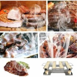 VERSAILLESFR Générateur De Fumée De Calcaire En Acier Inoxydable Pour Fumoir à Tartre Cold Smoke Generator, Food Smoker, Meat Smoker Pour Barbecue à Boule, BBQ, Fumoir, Fumoir (22,5 X 17,5 X 4,5 Cm) 9 VERSAILLESFR Générateur De Fumée De Calcaire En Acier Inoxydable Pour Fumoir à Tartre Cold Smoke Generator, Food Smoker, Meat Smoker Pour Barbecue à Boule, BBQ, Fumoir, Fumoir (22,5 X 17,5 X 4,5 Cm) -Accessoires de barbecue Soldes 41666713 5