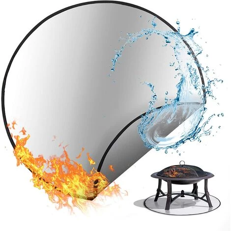 VERSAILLESFR Tapis Ignifuge 91,4 Cm Tapis Barbecue Tapis De Foyer Rond Tapis Coupe-Feu Tapis De Protection Résistant à La Chaleur Coussin De Foyer Pour Jardin, Balcon Ou Terrasse Extérieur 1 VERSAILLESFR Tapis Ignifuge 91,4 Cm Tapis Barbecue Tapis De Foyer Rond Tapis Coupe-Feu Tapis De Protection Résistant à La Chaleur Coussin De Foyer Pour Jardin, Balcon Ou Terrasse Extérieur