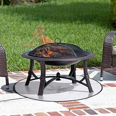 VERSAILLESFR Tapis Ignifuge 91,4 Cm Tapis Barbecue Tapis De Foyer Rond Tapis Coupe-Feu Tapis De Protection Résistant à La Chaleur Coussin De Foyer Pour Jardin, Balcon Ou Terrasse Extérieur 5 VERSAILLESFR Tapis Ignifuge 91,4 Cm Tapis Barbecue Tapis De Foyer Rond Tapis Coupe-Feu Tapis De Protection Résistant à La Chaleur Coussin De Foyer Pour Jardin, Balcon Ou Terrasse Extérieur – Image 5