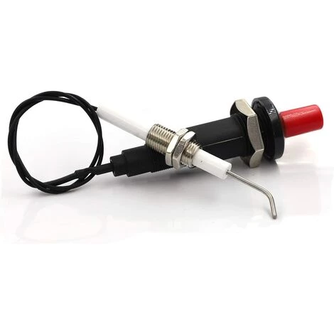 VERSAILLESFR Lot De 2 Allume-feux Piezo Pour Gril à Gaz, Cuisinière, Chauffage, Grill, Bouton Poussoir Avec électrode Universelle Filetée En Céramique - 30 Cm 3 VERSAILLESFR Lot De 2 Allume-feux Piezo Pour Gril à Gaz, Cuisinière, Chauffage, Grill, Bouton Poussoir Avec électrode Universelle Filetée En Céramique - 30 Cm – Image 3