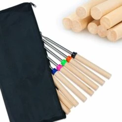 VERSAILLESFR BBQ Marshmallow Brochette De 8 Télescopage Rotation Extensible Smores Brochettes & Hot Dog Fourchette 32 Cm Enfants Au Camping Feu Feu Accessoires, 8-Piece 7 VERSAILLESFR BBQ Marshmallow Brochette De 8 Télescopage Rotation Extensible Smores Brochettes & Hot Dog Fourchette 32 Cm Enfants Au Camping Feu Feu Accessoires, 8-Piece -Accessoires de barbecue Soldes 41666739 3