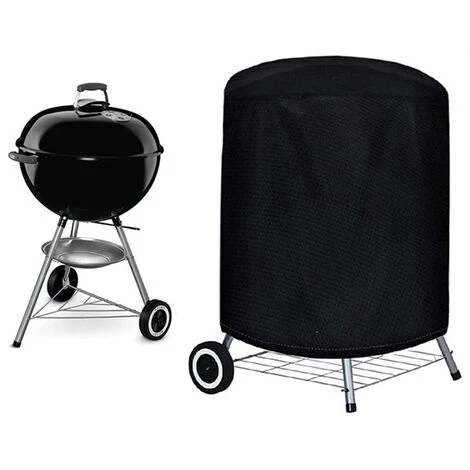 VERSAILLESFR Housse Barbecue(77 X 58 Cm), Rond Housse Bâche De Protection BBQ Couverture Anti-poussière Anti-UV Anti-Pluie Pour Grill à Gaz Électrique Jardin Patio Weber Avec Sac De Rangement(Noir) 1 VERSAILLESFR Housse Barbecue(77 X 58 Cm), Rond Housse Bâche De Protection BBQ Couverture Anti-poussière Anti-UV Anti-Pluie Pour Grill à Gaz Électrique Jardin Patio Weber Avec Sac De Rangement(Noir)