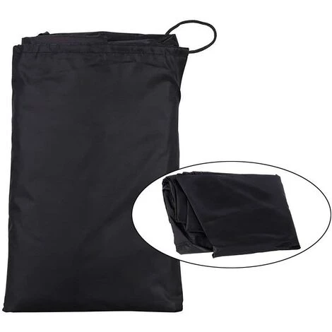 VERSAILLESFR Housse Barbecue(77 X 58 Cm), Rond Housse Bâche De Protection BBQ Couverture Anti-poussière Anti-UV Anti-Pluie Pour Grill à Gaz Électrique Jardin Patio Weber Avec Sac De Rangement(Noir) 5 VERSAILLESFR Housse Barbecue(77 X 58 Cm), Rond Housse Bâche De Protection BBQ Couverture Anti-poussière Anti-UV Anti-Pluie Pour Grill à Gaz Électrique Jardin Patio Weber Avec Sac De Rangement(Noir) – Image 5