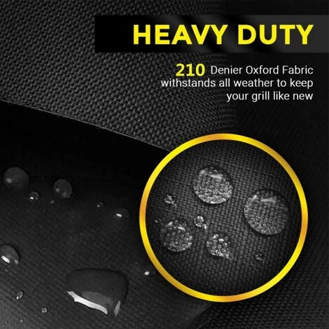 TANABATA Housse Barbecue Gaz,Housse De Protection Plancha 210D Etanche,Housse De Protection Pour Barbecue XL Sangle Ajustable,Convient La Plupart Des Grill (145 * 61 * 117cm) 3 TANABATA Housse Barbecue Gaz,Housse De Protection Plancha 210D Etanche,Housse De Protection Pour Barbecue XL Sangle Ajustable,Convient La Plupart Des Grill (145 * 61 * 117cm) – Image 3