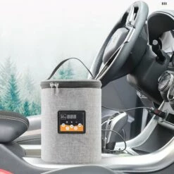 HAPPYSHOPPING Four Portable 12V Rechauffeur De Nourriture Pour Voiture Mini Four Personnel Avec Affichage Numerique Temperature Prereglee Chauffage De Voiture Electrique Boite A Lunch Pour Road Trip Camping Pique-Nique En Deplacement Travail De Bureau,Modele:Gris 7 HAPPYSHOPPING Four Portable 12V Rechauffeur De Nourriture Pour Voiture Mini Four Personnel Avec Affichage Numerique Temperature Prereglee Chauffage De Voiture Electrique Boite A Lunch Pour Road Trip Camping Pique-Nique En Deplacement Travail De Bureau,Modele:Gris -Accessoires de barbecue Soldes 42092347 3