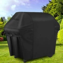 Housse Barbecue, 600D Imperméable Double Couche Avec Boucle Fixe Bilatérale Réglable GrooFoo (80*66*100cm)