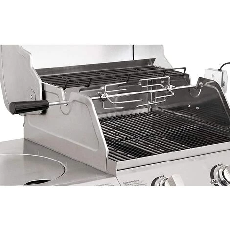 BAMNY 107CM BBQ Tourne Broche En Acier Inoxydable, Set De Broche à Griller, électrique Automatique Rotatif, Avec Moteur 4W 220-240V 50Hz, Certification CE, LFGB 3 BAMNY 107CM BBQ Tourne Broche En Acier Inoxydable, Set De Broche à Griller, électrique Automatique Rotatif, Avec Moteur 4W 220-240V 50Hz, Certification CE, LFGB – Image 3