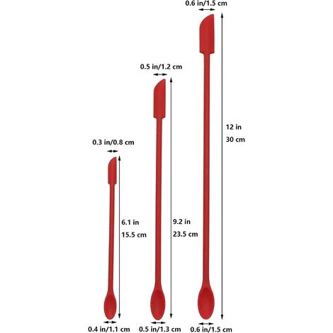 BRIDAY Mini Spatule Petite Spatule En Silicone Spatule De Maquillage Spatule Mince Pour Cuisine Et Beauté Pack De 3 2 BRIDAY Mini Spatule Petite Spatule En Silicone Spatule De Maquillage Spatule Mince Pour Cuisine Et Beauté Pack De 3 – Image 2