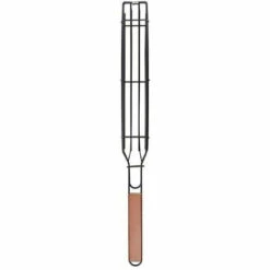 Lot De 4 Paniers De Barbecue Avec Grille Verrouillable à Long Manche En Bois - Antiadhésifs - En Acier Inoxydable - Pour Barbecue, Poissons, Légumes, Saucisses, Oignons GrooFoo 9 Lot De 4 Paniers De Barbecue Avec Grille Verrouillable à Long Manche En Bois - Antiadhésifs - En Acier Inoxydable - Pour Barbecue, Poissons, Légumes, Saucisses, Oignons GrooFoo -Accessoires de barbecue Soldes 43744609 5